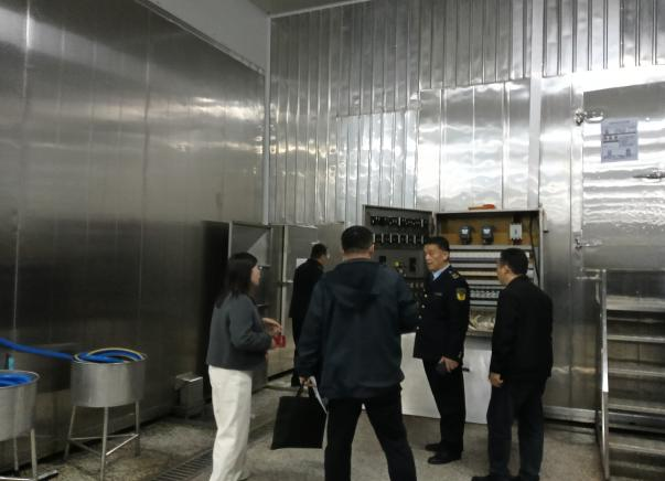 安全管理部門對健達(dá)公司進行安全隱患問題復(fù)查工作